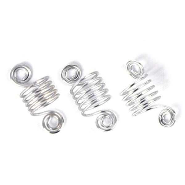 WIGO Collection Hair Accessories Braid Ring - SPIRAL 3PCS (CTG4 - SILVER)