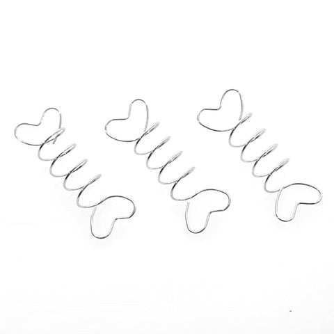 WIGO Collection Hair Accessories Braid Ring - SPIRAL 3PCS CTG5 SILVER