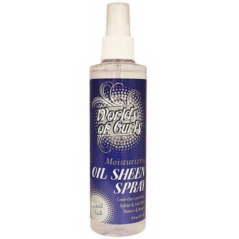 Worlds of Curls Moisturizing Oil Sheen Spray - Normal Hair 8oz