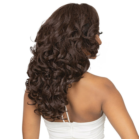 Janet Collection Remy illusion Human Hair Blend Half Wig - OSLO