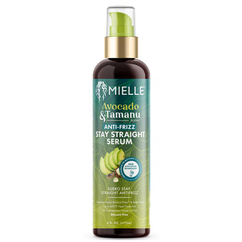 Mielle Avocado & Tamanu Anti-Frizz Stay Straight Serum 6oz