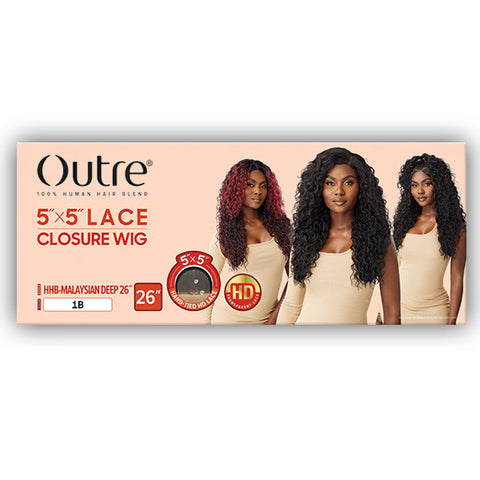 Outre 100% Human Hair Blend 5x5 HD Lace Closure Wig - HHB MALAYSIAN DEEP 26