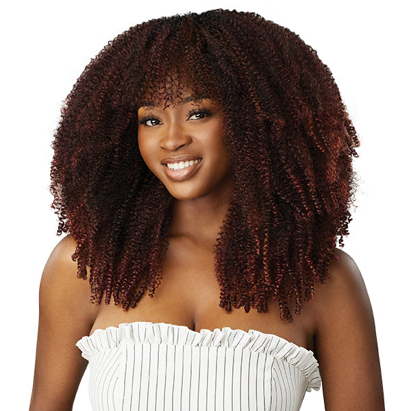 Outre Big Beautiful Hair Human Hair Blend Clip in - SPRINGY AFRO 10