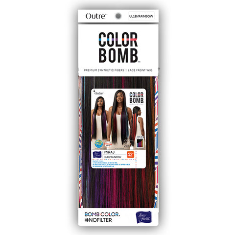 Outre Color Bomb Synthetic Hair HD Lace Front Wig - MIRAJ