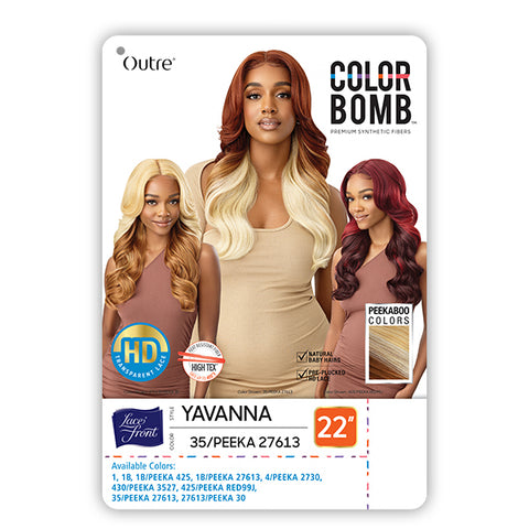 Outre Color Bomb Synthetic Hair HD Lace Front Wig - YAVANNA