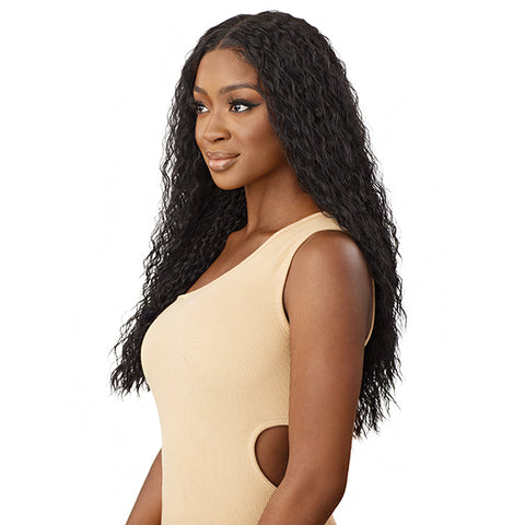 Outre Human Blend 5x5 HD Lace Closure Wig HHB PERUVIAN WATER WAVE 24