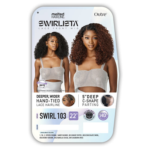 Outre Melted Hairline Swirlista Synthetic Glueless HD Lace Front Wig - SWIRL 103