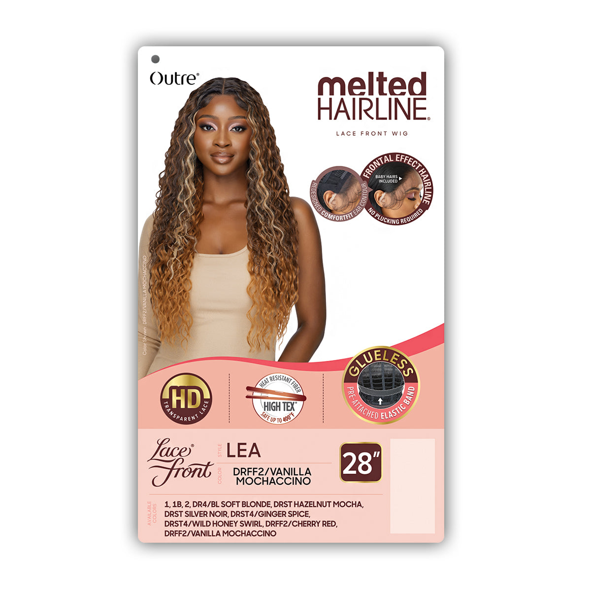 Outre Melted Hairline Synthetic Glueless HD Lace Front Wig - LEA
