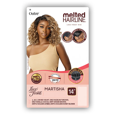 Outre Melted Hairline Synthetic Glueless HD Lace Front Wig - MARTISHA