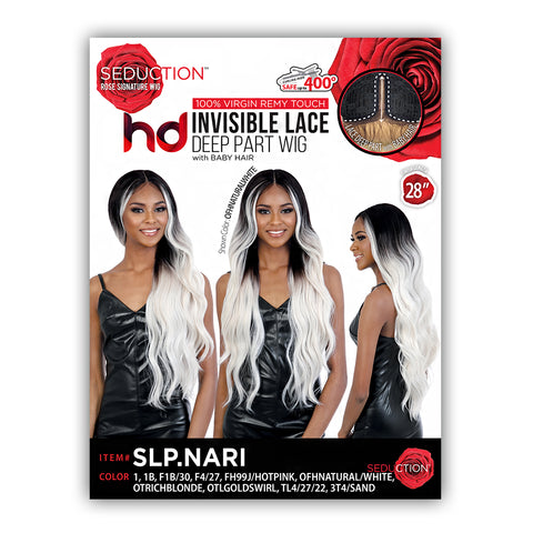 Seduction Synthetic Hair HD Invisible Deep Part Lace Wig - SLP NARI