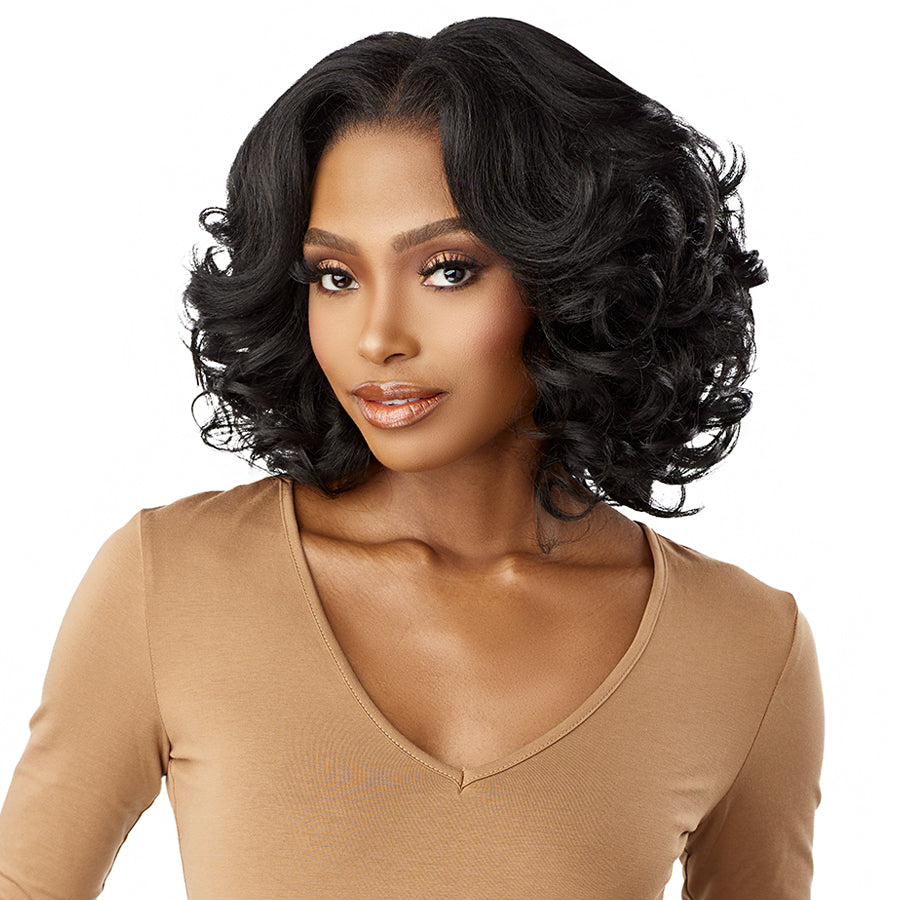 Sensationnel Curls Kinks & Co Synthetic Hair  13x6 Glueless HD Lace Wig - KINKY BODY WAVE 14