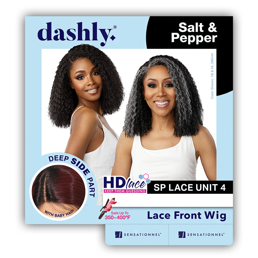 Sensationnel Synthetic Hair Dashly Salt N Pepper HD Lace Front Wig - SP LACE UNIT 4