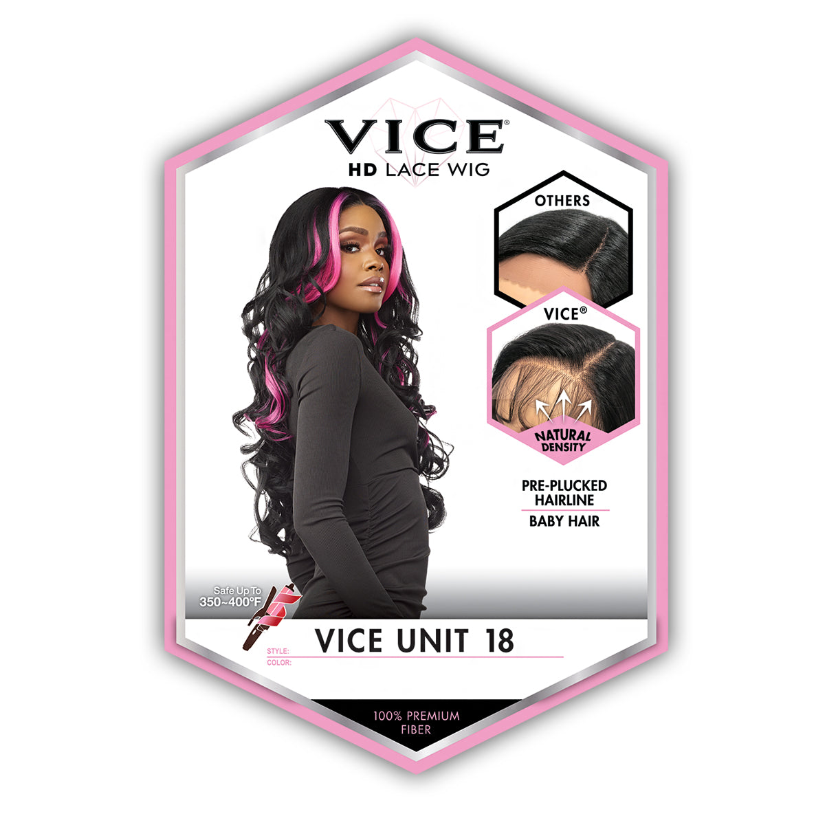 Sensationnel Synthetic Hair Vice HD Lace Front Wig - VICE UNIT 18